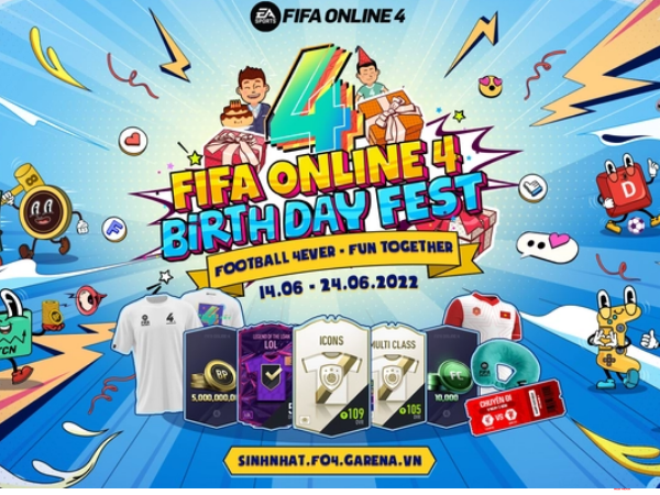 Sự kiện sinh nhật FO4 là một dịp kỷ niệm trò chơi FIFA Online 4