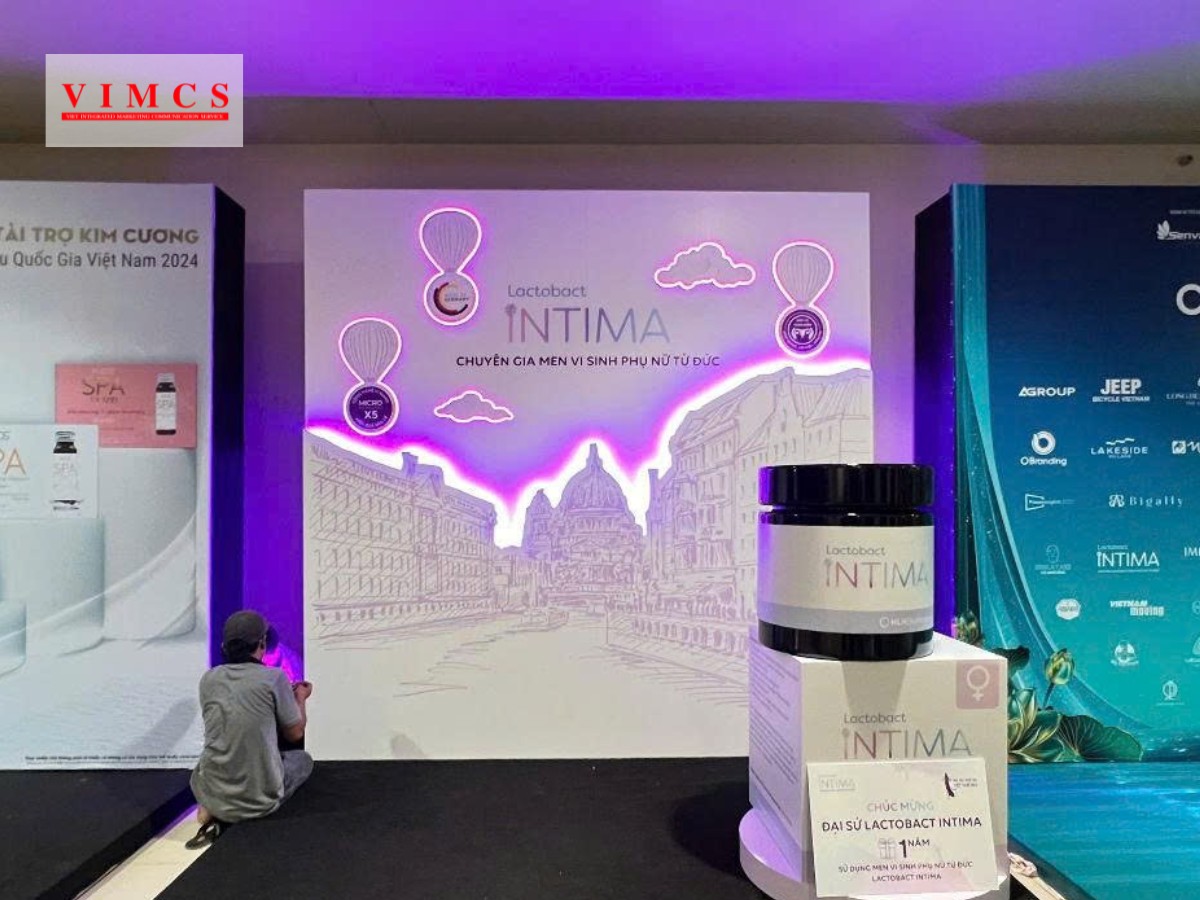 Booth trưng bày sản phẩm tại sự kiện